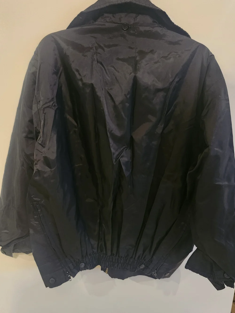 Men's Black Windbreaker Jacket